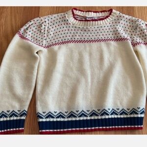 Vintage little funky knitted sweater girls 4/5
